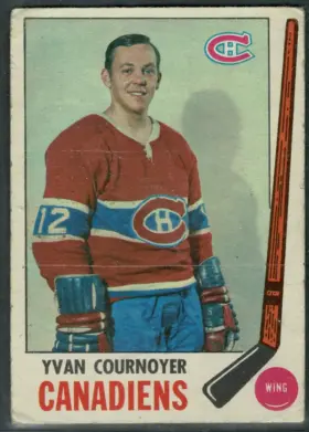 1968-69 O-Pee-Chee Yvan Cournoyer #6 Montreal Canadiens Raw (VG-EX 4)