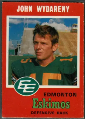 1971 O-Pee-Chee John Wydareny #60 Edmonton Eskimos