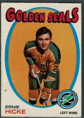 1971-72 O-Pee-Chee Ernie Hicke #61 Rookie Card RC California Golden Seals