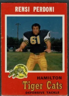 1971 O Pee Chee Rensi Peroni #61 Hamilton Tiger Cats