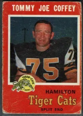 1971 O-Pee-Chee Tommy Joe Coffey #62 Hamilton Tiger-Cats