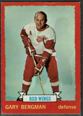 1973-74 O-Pee-Chee Gary Bergman #65 Light Back Variation Detroit Red Wings Defense