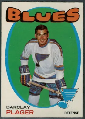 1971-72 O-Pee-Chee Barclay Plager #66 St. Louis Blues Hockey Card