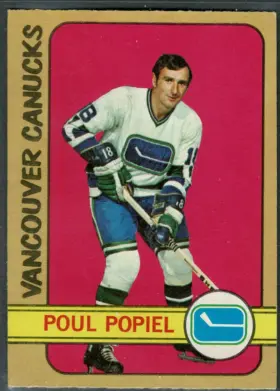 1972-73 O-Pee-Chee Poul Popiel #67 Vancouver Canucks