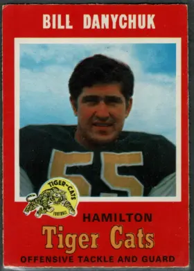 1971 O Pee Chee Bill Danychuk #68 Hamilton Tiger Cats