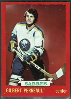 1973-74 O-Pee-Chee Gilbert Perreault #70 Dark Back HOF Sabres