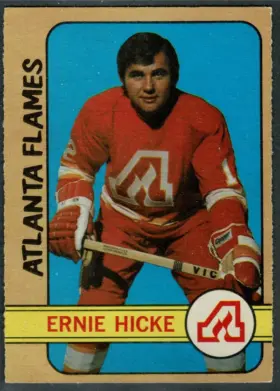 1972-73 O-Pee-Chee Ernie Hicke #72 Atlanta Flames NHL Hockey