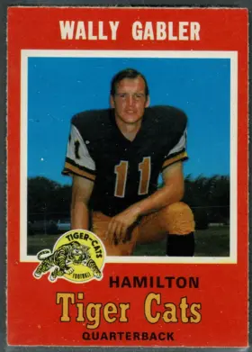 1971 O Pee Chee Wally Gabler #72 Hamilton Tiger Cats
