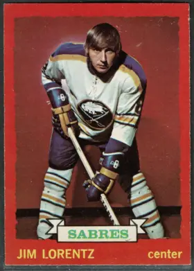 1973-74 O-Pee-Chee Jim Lorentz #75 Buffalo Sabres