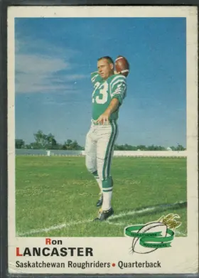 1970 O-Pee-Chee Ron Lancaster #76 CFL Hall of Famer Saskatchewan Roughriders