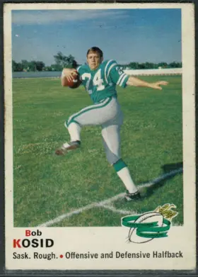 1970 O-Pee-Chee Bob Kosid #77 Saskatchewan Roughriders