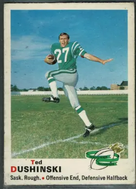 1970 O-Pee-Chee Ted Dushinski #79 Saskatchewan Roughriders
