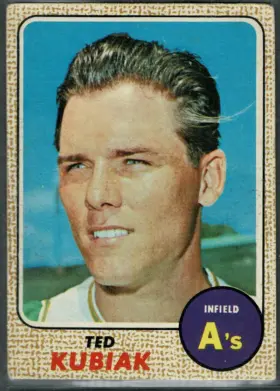 1968 O-Pee-Chee Ted Kubiak #79 Oakland Athletics Canadian OPC Infield
