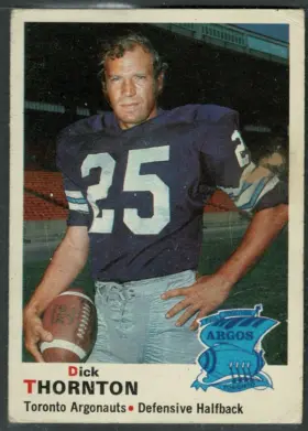 1970 O-Pee-Chee CFL Dick Thornton #8 Vintage Toronto Argonauts