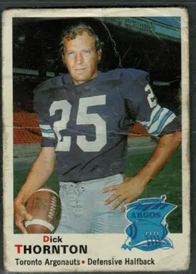 1970 O-Pee-Chee Dick Thornton #8 Toronto Argonauts GOOD 2