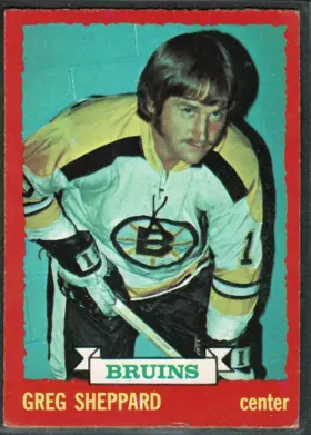 1973-74 O-Pee-Chee Greg Sheppard #8 Boston Bruins