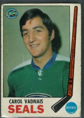 1969-70 O-Pee-Chee Carol Vadnais #82 Stamp Back Oakland Seals Raw (EX 5)