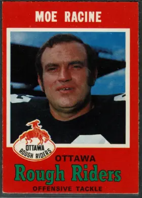 1971 O-Pee-Chee CFL Moe Racine #82 Ottawa Rough Riders