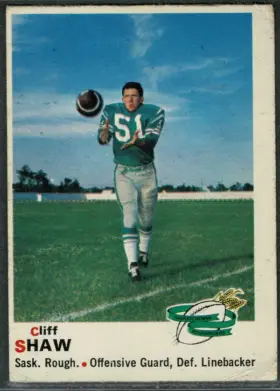 83 Cliff Shaw 1970 O Pee Chee from Front Vgex4