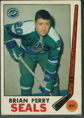 1969-70 O-Pee-Chee Brian Perry #84 Rookie Card Oakland Seals VG-EX 4