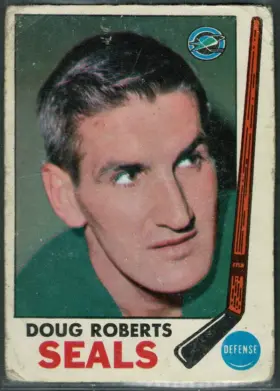 1969-70 O-Pee-Chee Doug Roberts #87 Rookie Card Oakland Seals G-VG 3