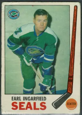 1969-70 O-Pee-Chee Earl Ingarfield #87 Oakland Seals Raw (VG 3)