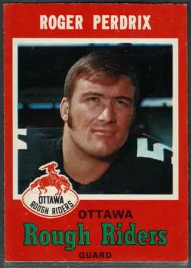 1971 O Pee Chee Roger Perdrix #87 Ottawa Rough Riders