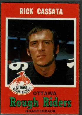 1971 O-Pee-Chee CFL Rick Cassata #89 Ottawa Rough Riders Quarterback