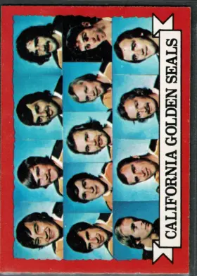 1973-74 O-Pee-Chee California Golden Seals #95 Team Checklist Dark Back
