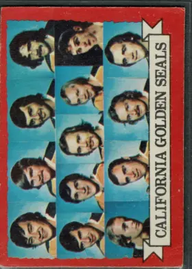 1973-74 O-Pee-Chee California Golden Seals #95 Team Checklist Light Back Variation