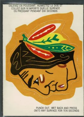1973-74 O-Pee-Chee Chicago Blackhawks #NNO Team Logo Pushout Insert 1st Series