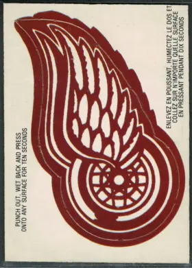 1973-74 O-Pee-Chee Detroit Red Wings #NNO Team Logo Pushout Insert 1st Series