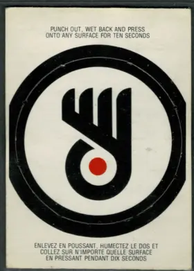 1973-74 O-Pee-Chee Philadelphia Flyers #NNO Team Logo Pushout Insert 1st Series