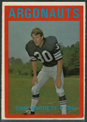 1972 O-Pee-Chee Chip Barrett #38 Toronto Argonauts