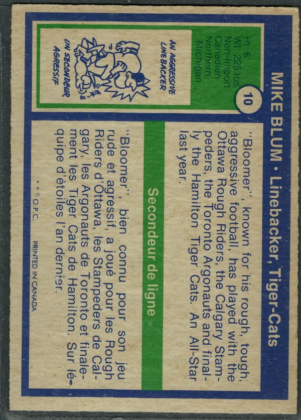 10 Mike Blum 1972 O Pee from Chee Back