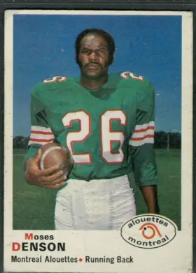 1970 O-Pee-Chee Moses Denson #103 Montreal Alouettes VG-EX 4