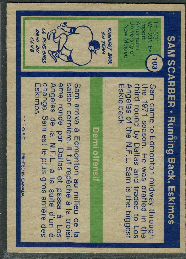 103 Sam Scarber 1972 O Pee from Chee Back