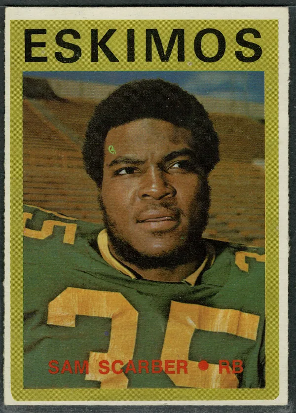 1972 O-Pee-Chee Sam Scarber #103 Edmonton Eskimos