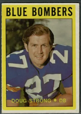 1972 O-Pee-Chee Doug Strong #106 Winnipeg Blue Bombers
