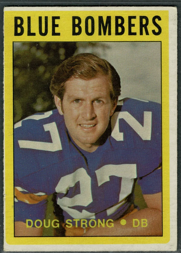 1972 O-Pee-Chee Doug Strong #106 Winnipeg Blue Bombers