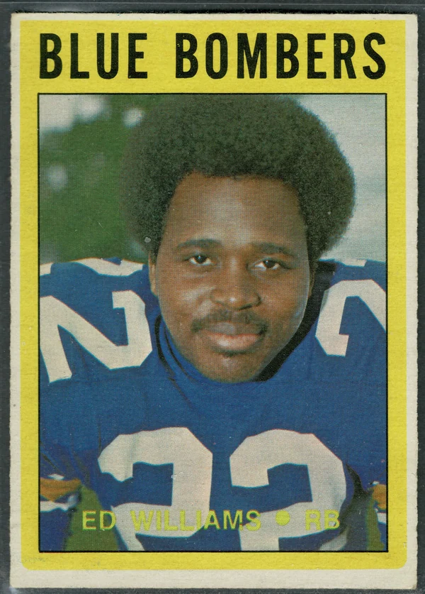 1972 O-Pee-Chee Ed Williams #107 Winnipeg Blue Bombers