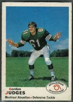 107 Gordon Judges 1970 O Pee Chee Front from Vgex 1