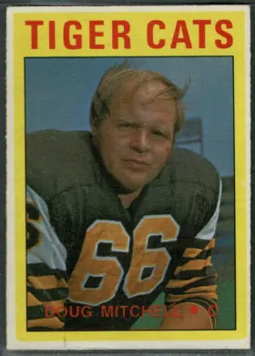 1972 O-Pee-Chee Doug Mitchell #11 Hamilton Tiger-Cats CFL