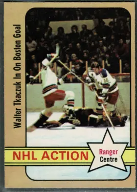 1972 O-Pee-Chee Walter Tkaczyk #110 NHL Action Card New York Rangers