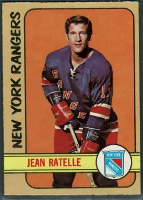 1972-73 O-Pee-Chee Jean Ratelle #12 Hockey Hall of Fame New York Rangers