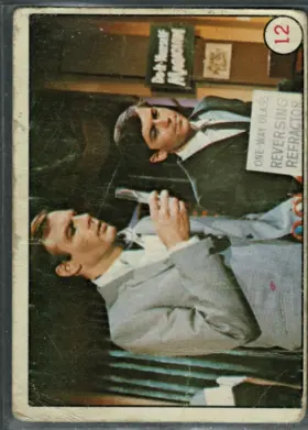 1966 O-Pee-Chee Bruce Wayne and Dick Grayson #12 Puzzle Back Bat Laffs
