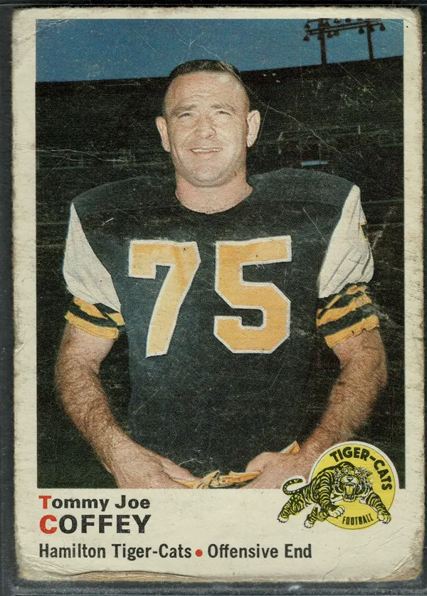 1970 O-Pee-Chee Tommy Joe Coffey #13 Hamilton Tiger-Cats VG 3