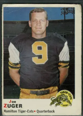 1970 O-Pee-Chee CFL Joe Zuger #15 Grey Cup MVP Hamilton Tiger-Cats VG-EX 4