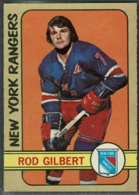 1972-73 O-Pee-Chee Rod Gilbert #153 Hockey Hall of Fame New York Rangers
