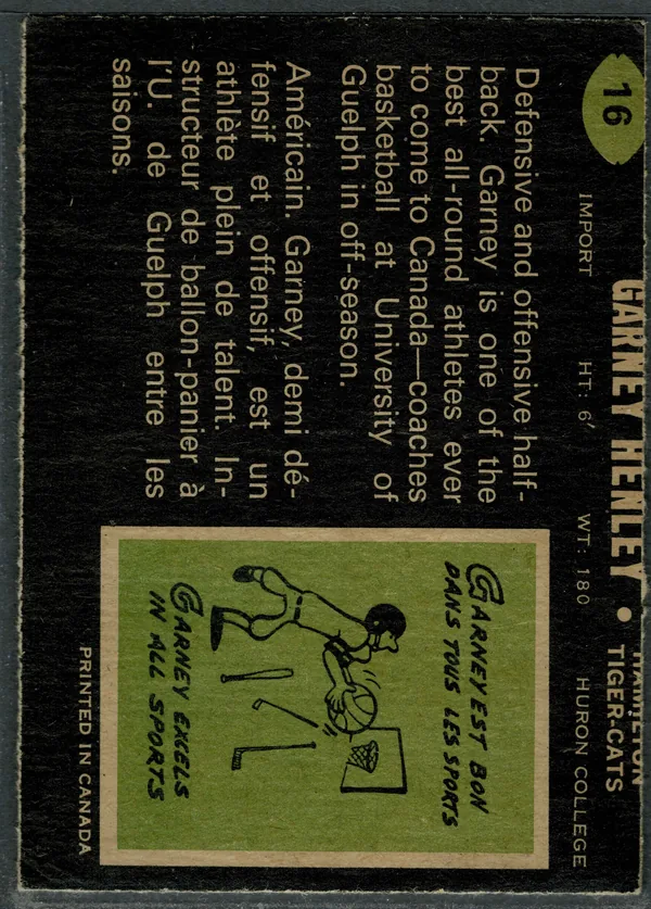 16 Garney Henley 1971 O Pee Chee Back Ex from Mt 6